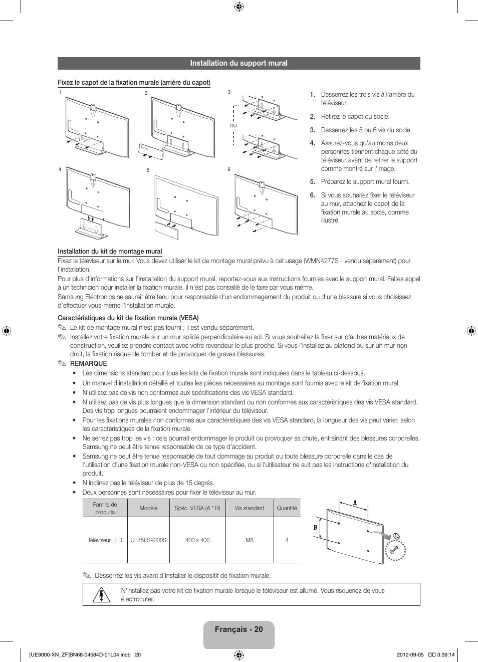 Samsung UE75ES9000S User Manual | Page 43 / 93