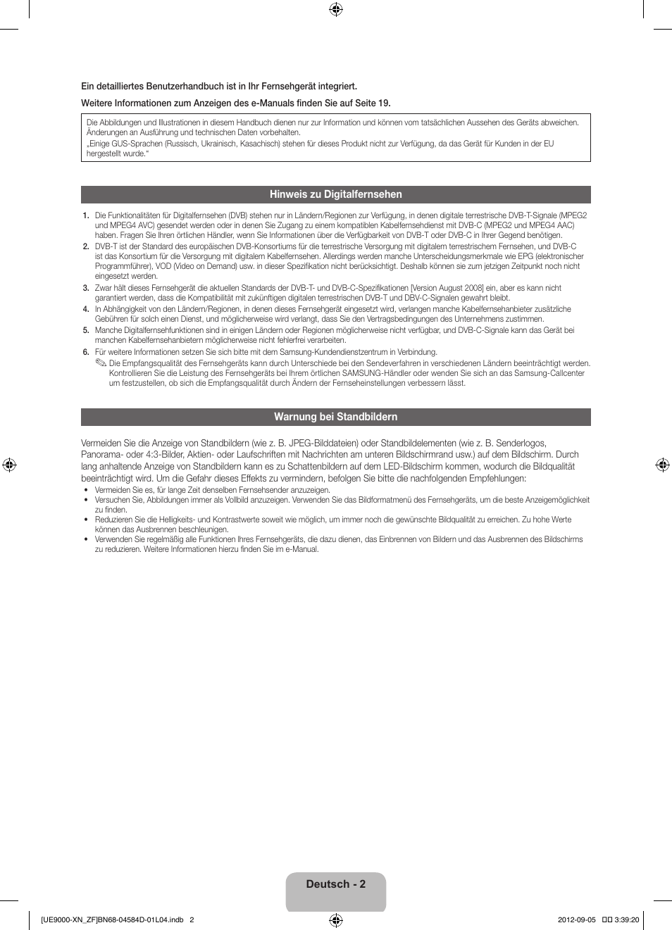 Samsung UE75ES9000S User Manual | Page 48 / 93