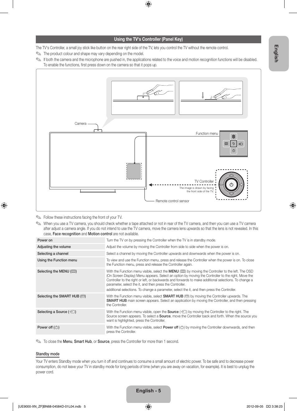 Samsung UE75ES9000S User Manual | Page 5 / 93