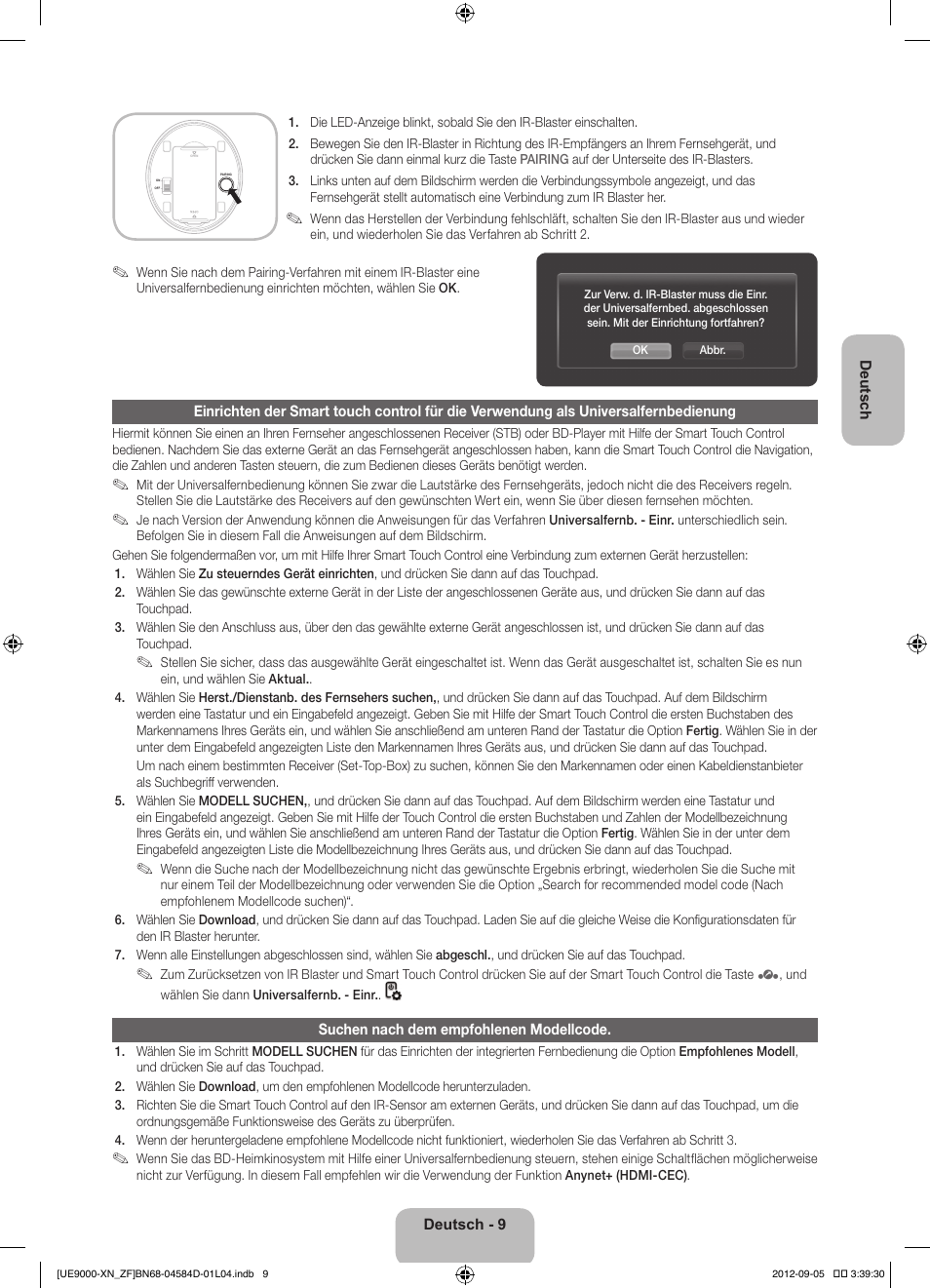 Samsung UE75ES9000S User Manual | Page 55 / 93