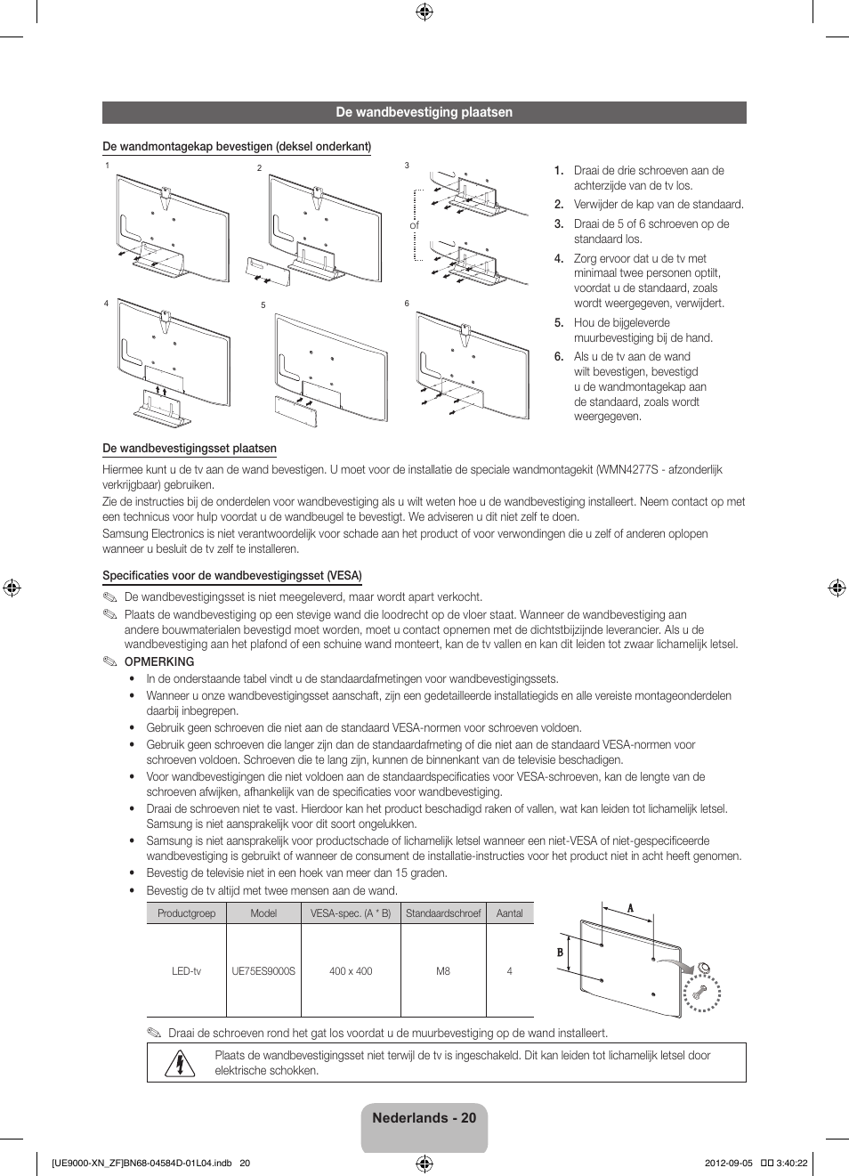 Samsung UE75ES9000S User Manual | Page 89 / 93