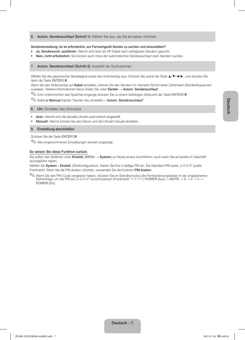 Samsung PS43E490B1W User Manual | Page 35 / 57