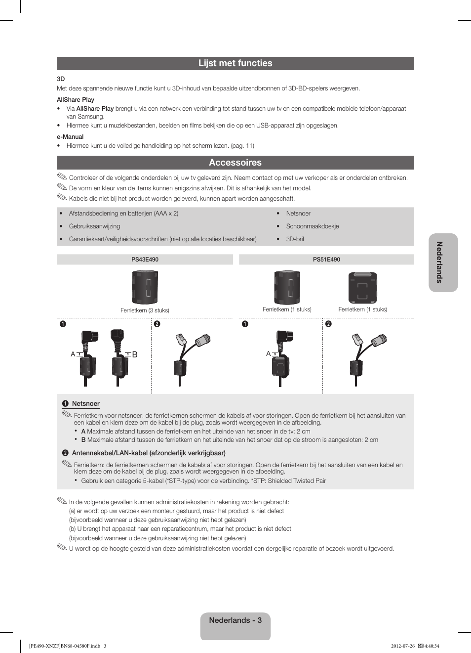 Samsung PS43E490B1W User Manual | Page 45 / 57