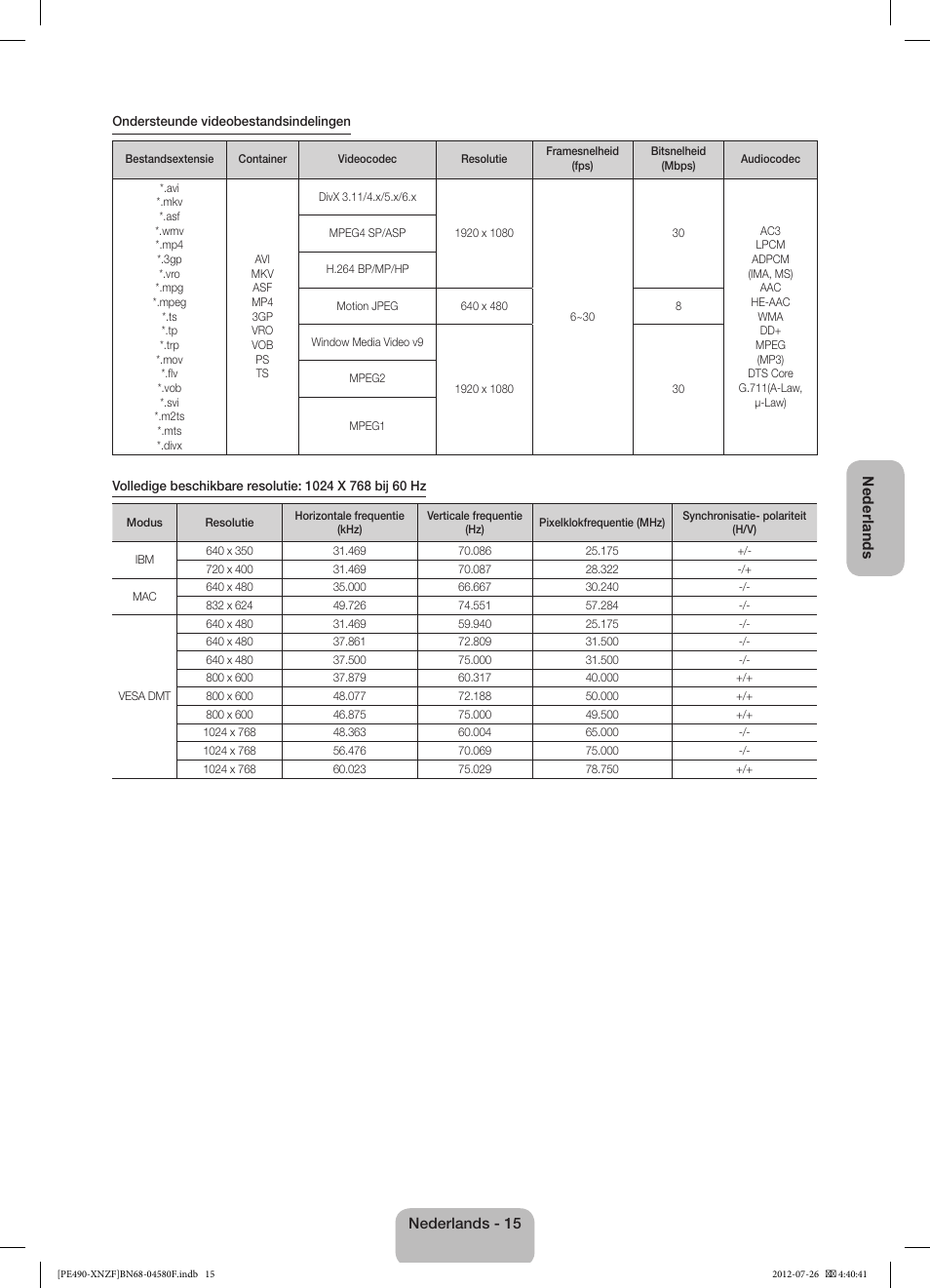 Samsung PS43E490B1W User Manual | Page 57 / 57