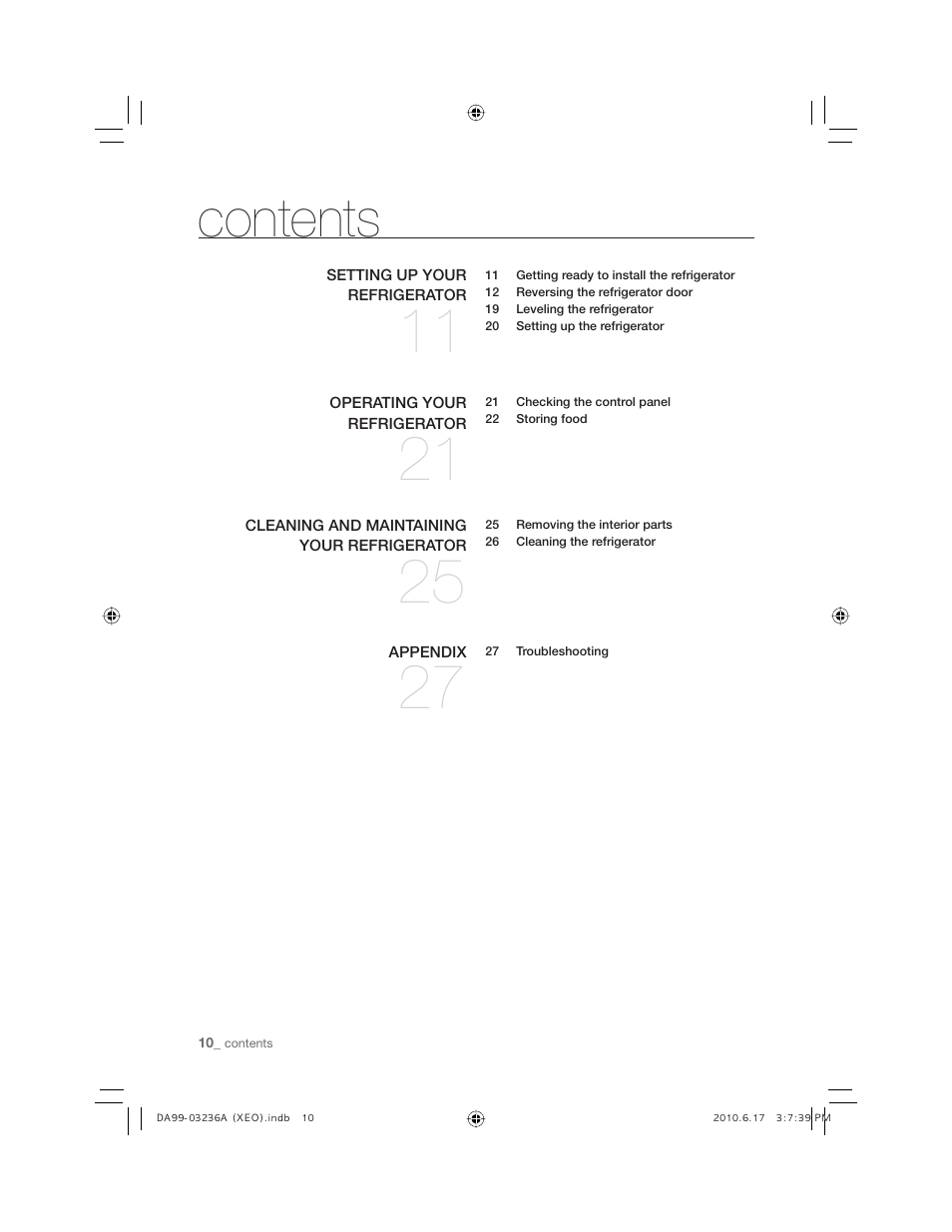 Samsung RL27TDFSW User Manual | Page 10 / 28