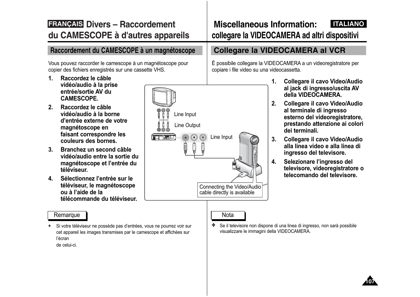 Samsung VP-X110L User Manual | Page 108 / 129