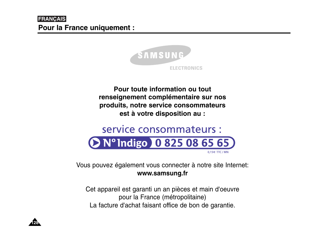 Samsung VP-X110L User Manual | Page 129 / 129