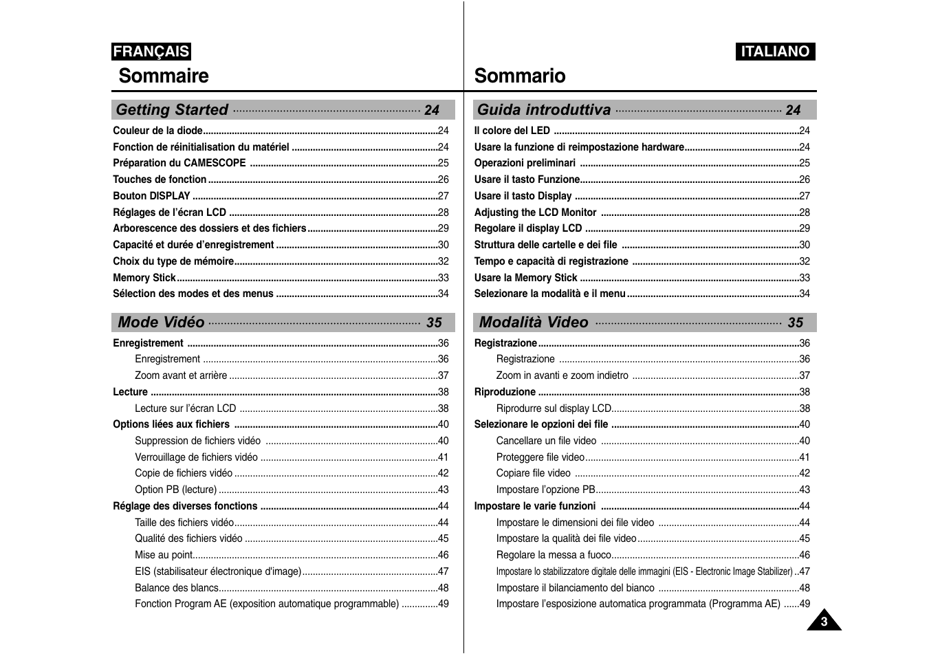 Samsung VP-X110L User Manual | Page 4 / 129