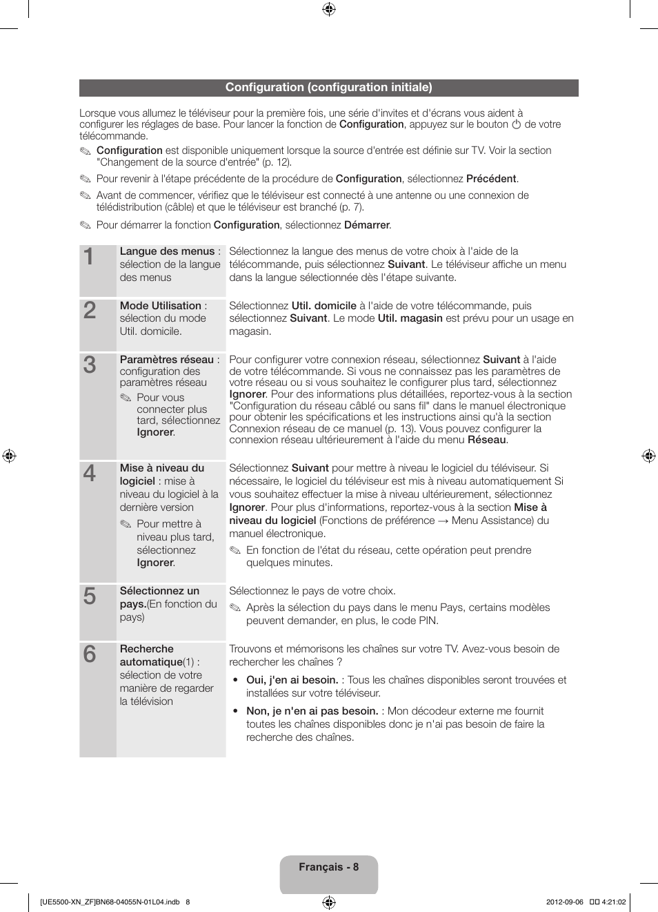 Samsung UE40ES5500W User Manual | Page 30 / 90