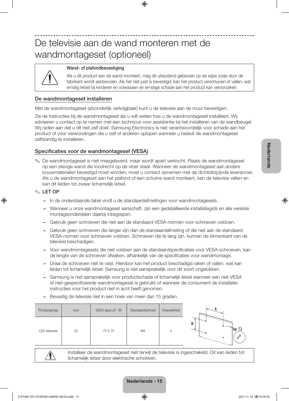 Samsung UE22F5400AW User Manual | Page 75 / 81