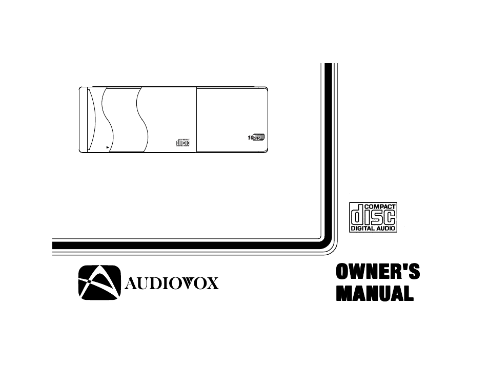 Audiovox SP11CDP User Manual | 8 pages
