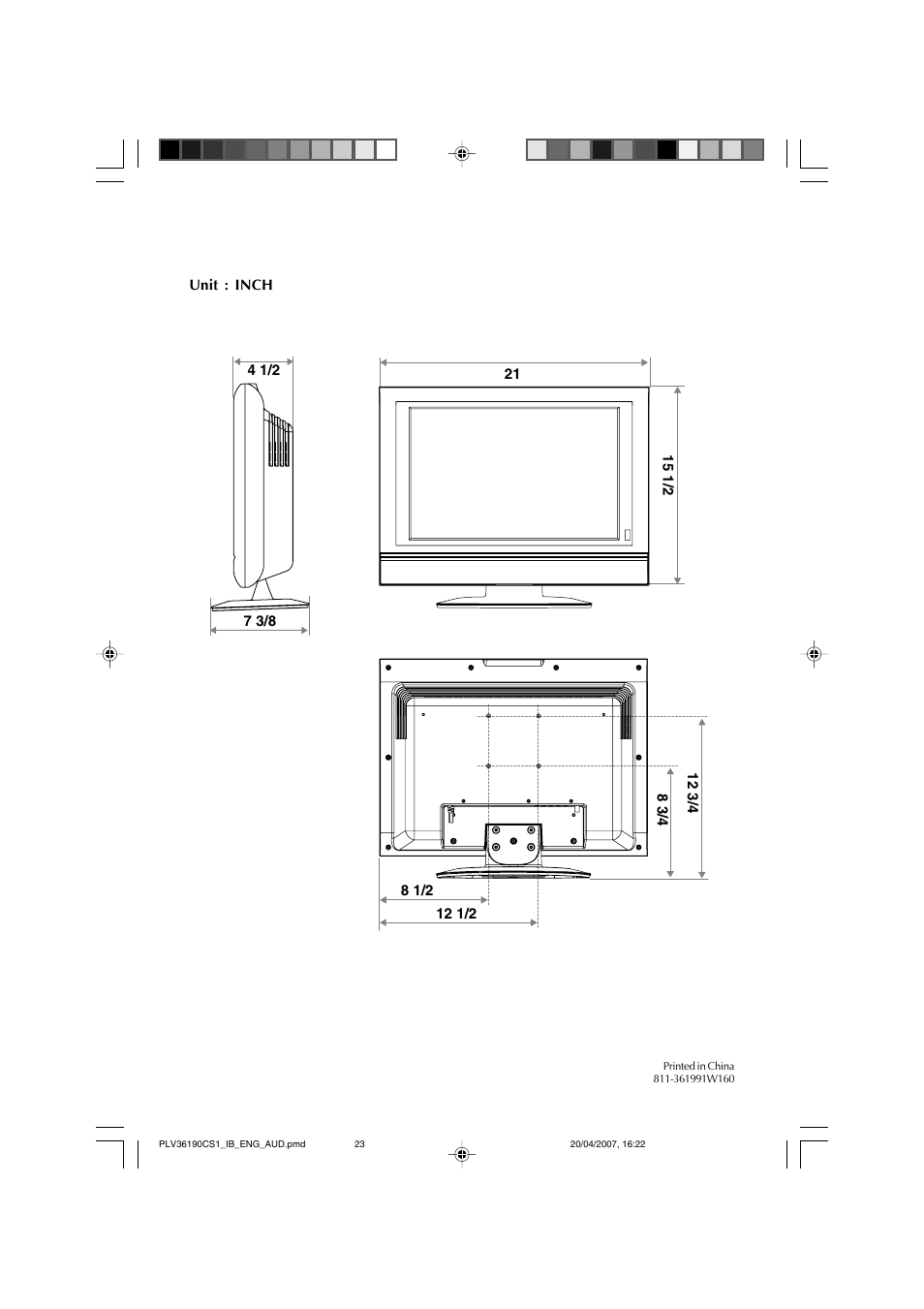 Audiovox FPE1907 User Manual | Page 23 / 23