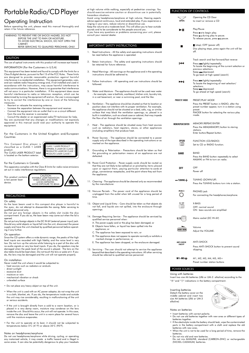 Audiovox CE148 User Manual | 6 pages