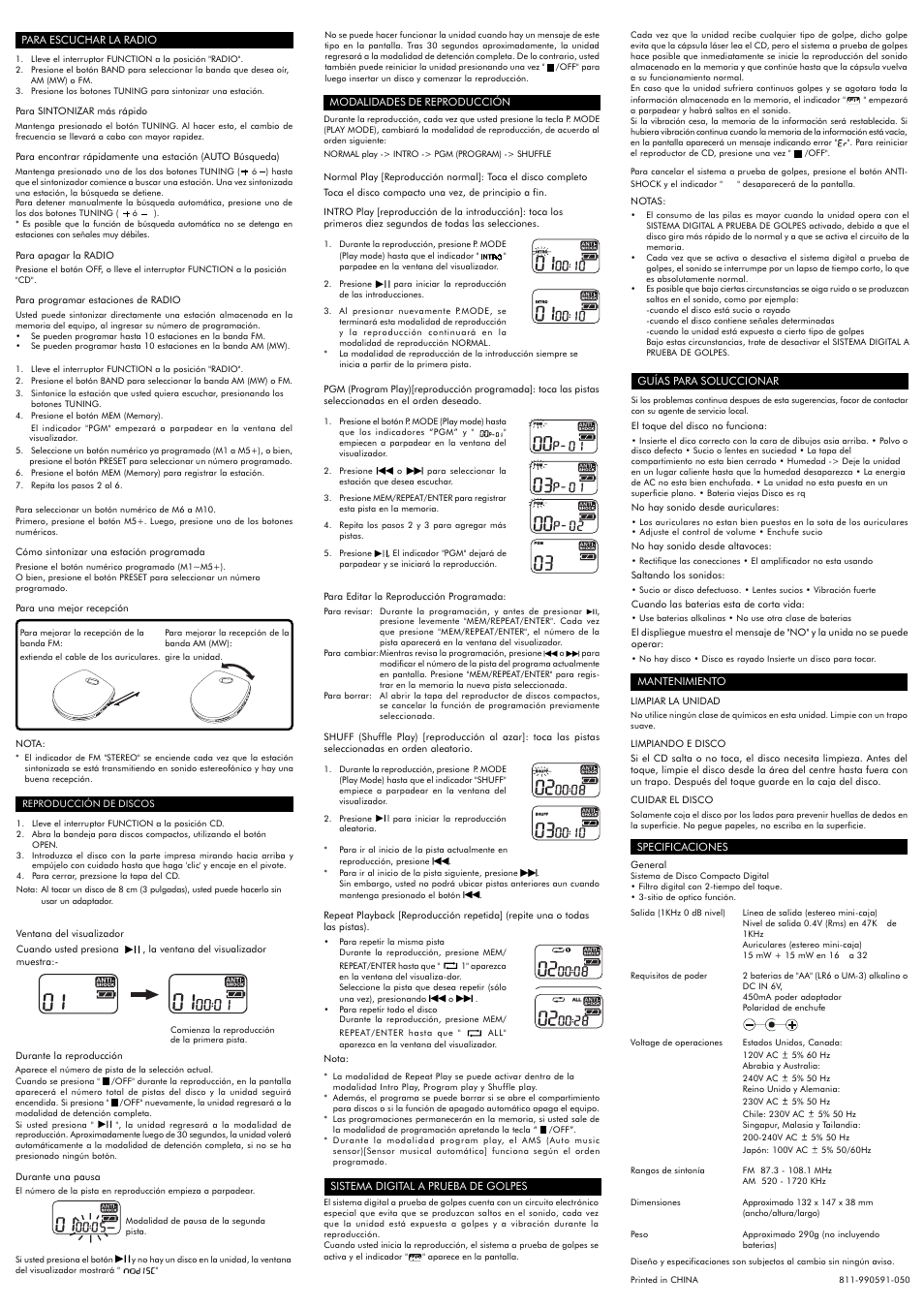 Audiovox CE148 User Manual | Page 6 / 6