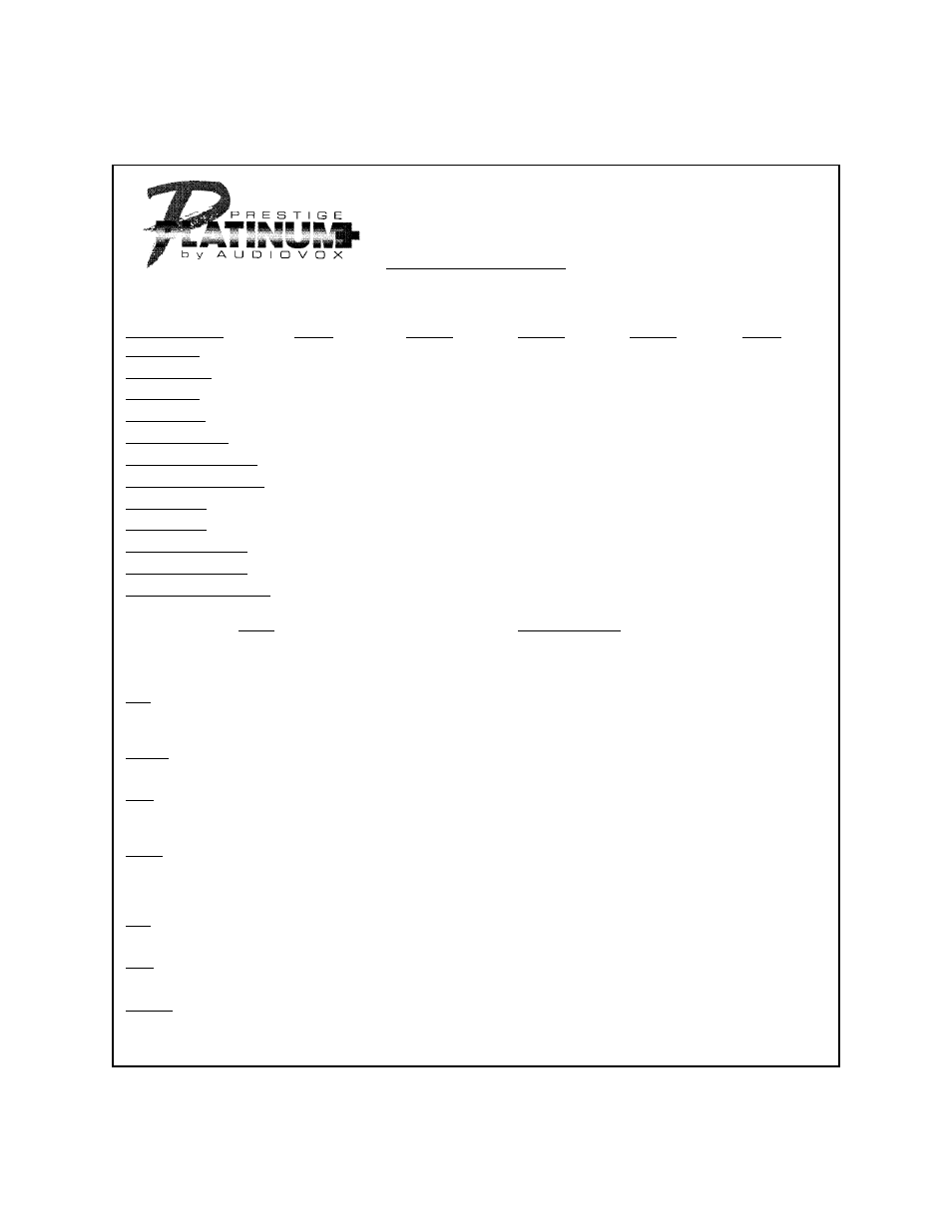 Audiovox APS 996 User Manual | 28 pages