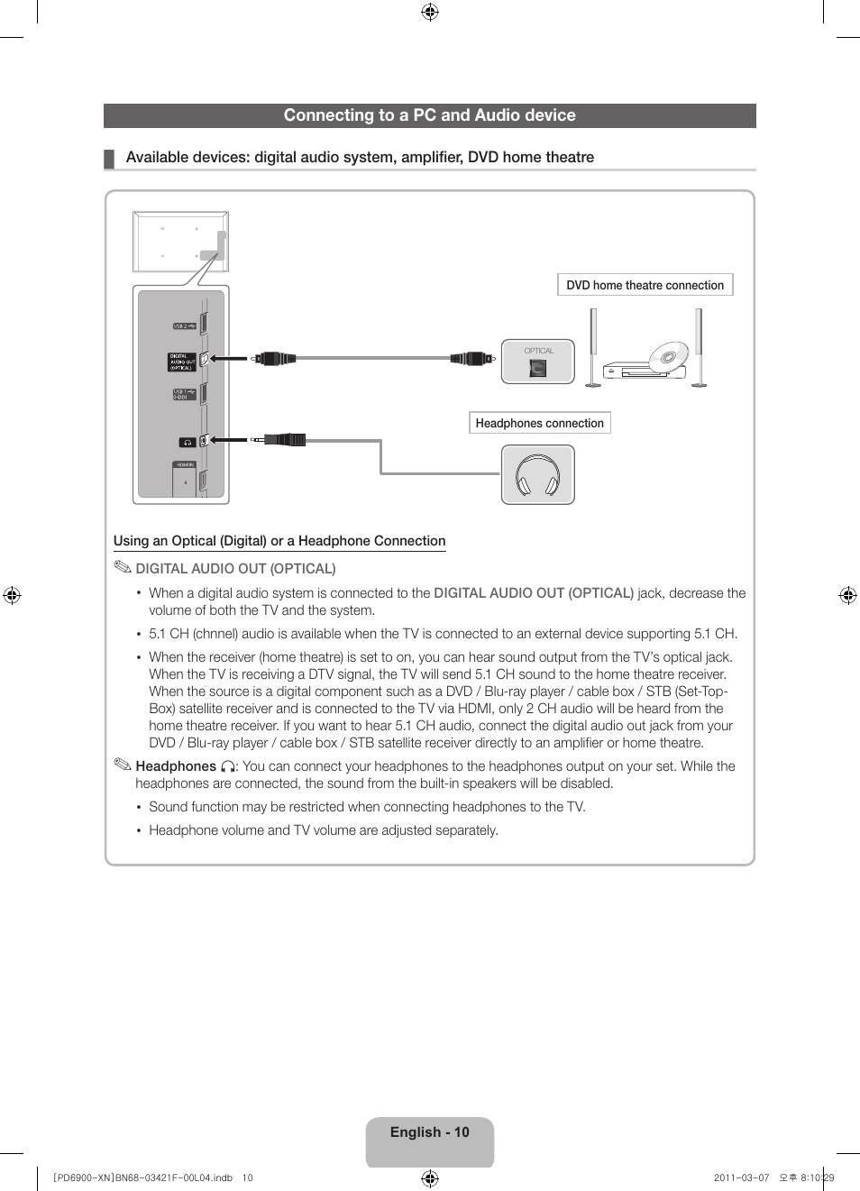 Samsung PS51D6900DS User Manual | Page 10 / 78