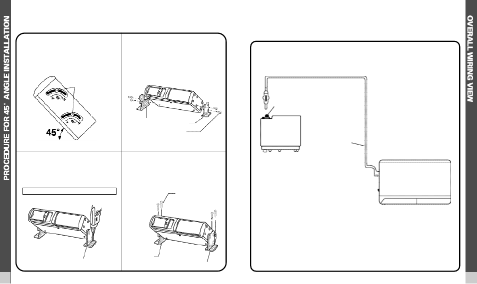 98 procedure for 45 angle installation, Overall wiring view | ASA ACC56M User Manual | Page 6 / 10