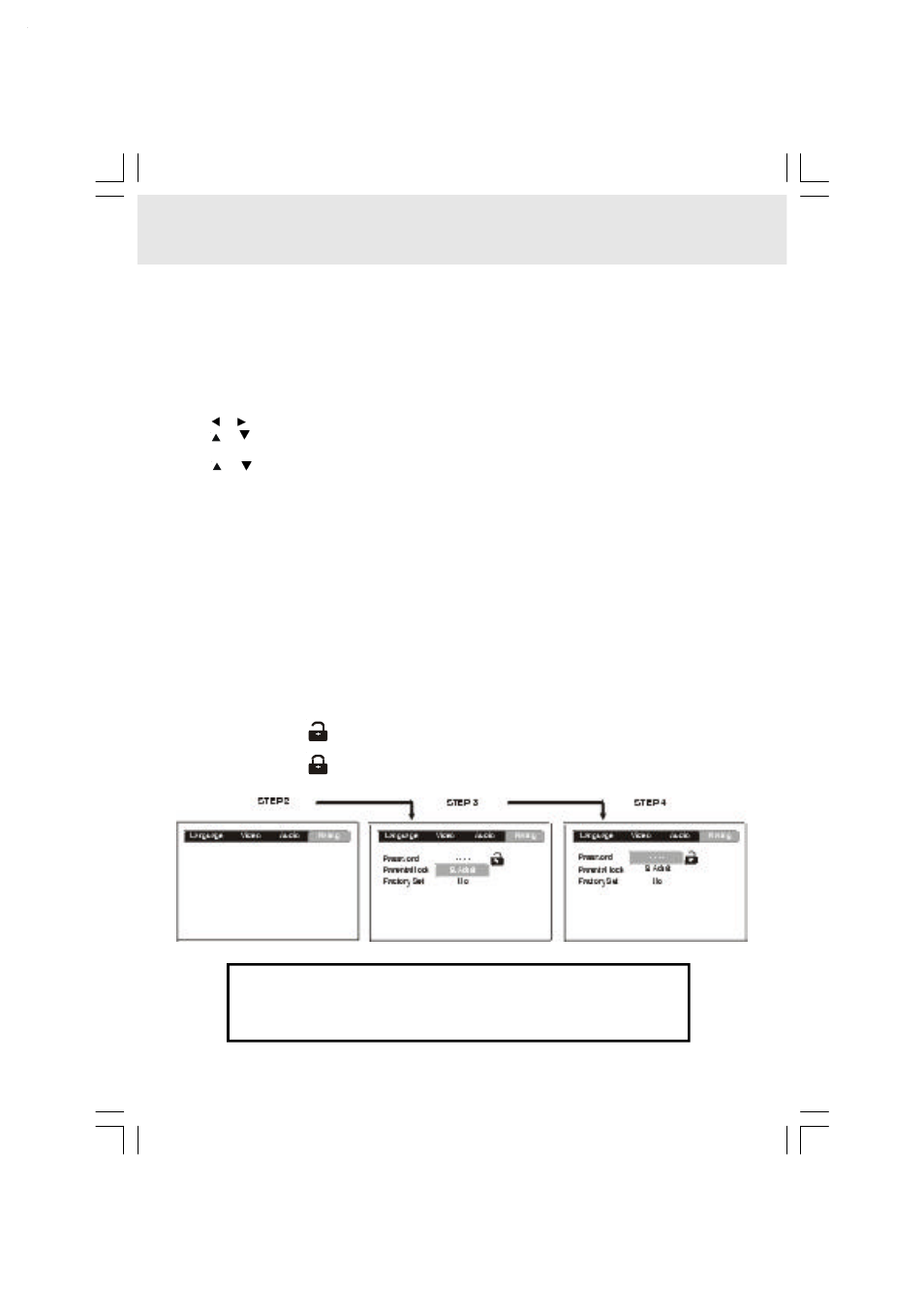 Customizing the function settings, Rating setting, Password/parental lock | Audiovox DVD Home Theatre System CD-R/RW CD Playback User Manual | Page 36 / 40