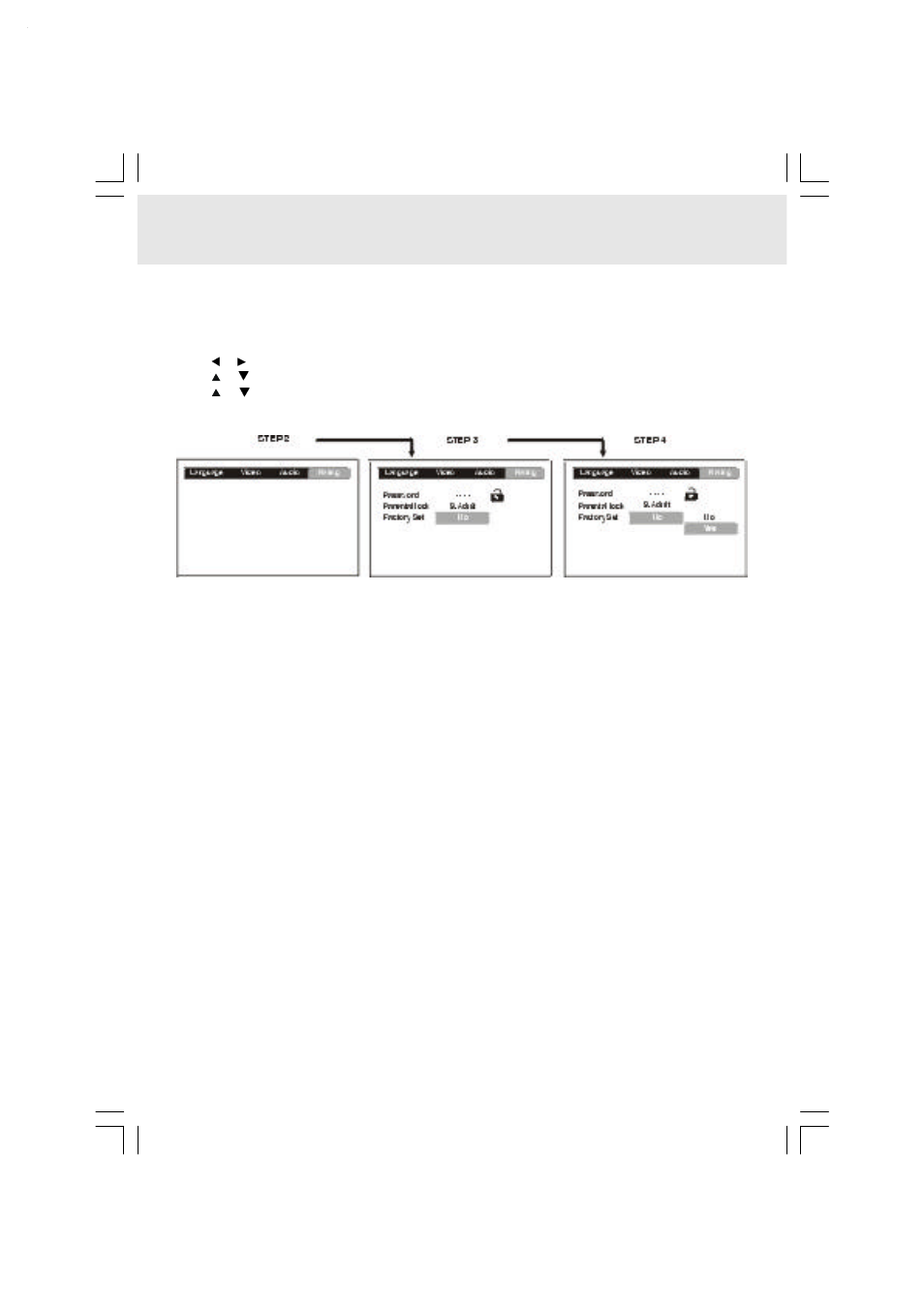 Customizing the function settings | Audiovox DVD Home Theatre System CD-R/RW CD Playback User Manual | Page 37 / 40