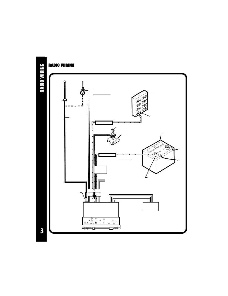 Ra dio wiring, Radio wiring | Audiovox ACD-21 User Manual | Page 4 / 16
