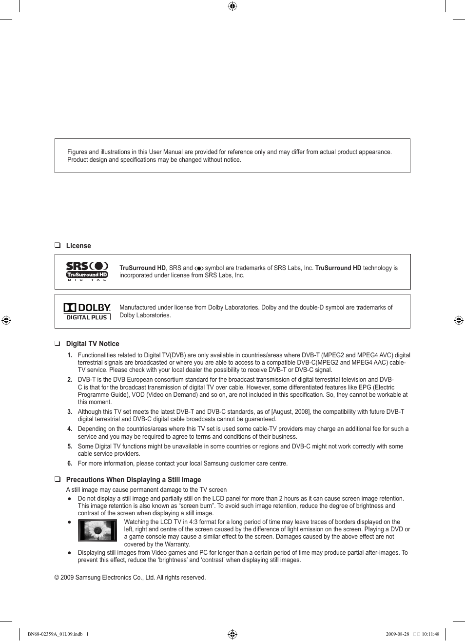Samsung LE19B450C4W User Manual | Page 2 / 318