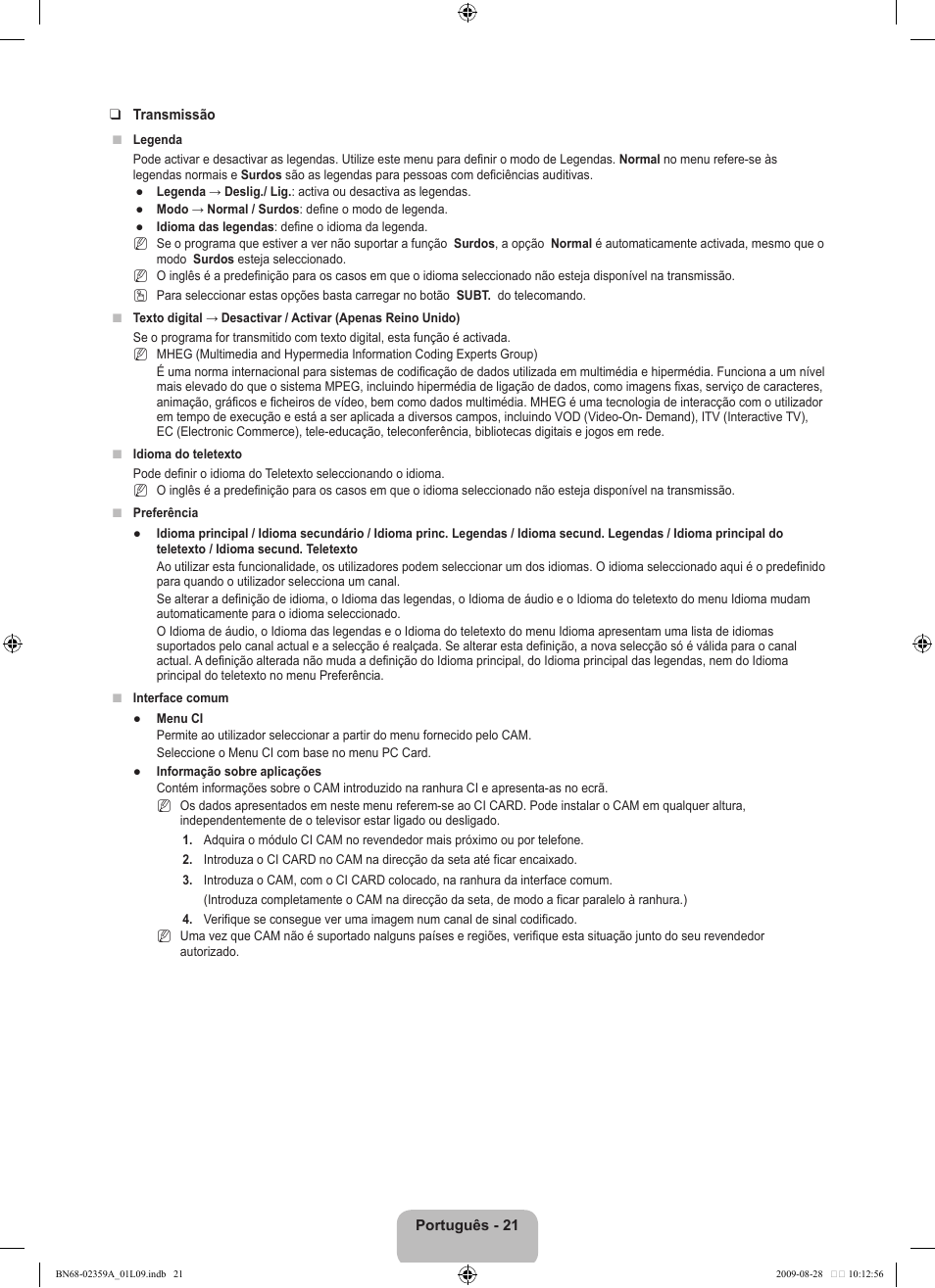 Samsung LE19B450C4W User Manual | Page 229 / 318
