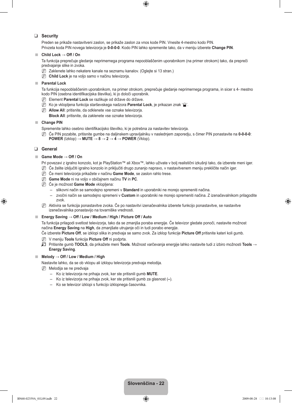 Samsung LE19B450C4W User Manual | Page 264 / 318