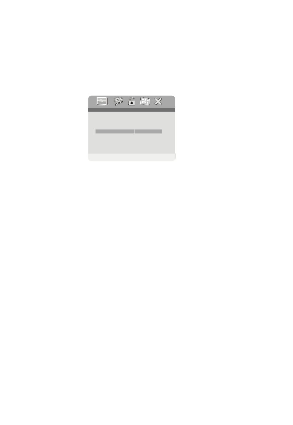 Left/right arrow buttons, On: screen saver on. *off: screen saver off, After 5 minutes | Audiovox PE702 User Manual | Page 10 / 33