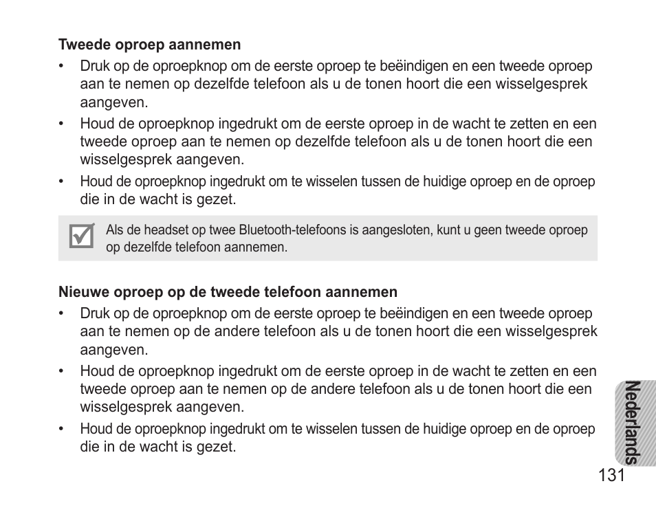 Ne der lan ds | Samsung BHM3500 User Manual | Page 134 / 143