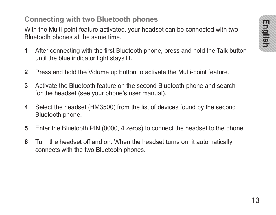 English | Samsung BHM3500 User Manual | Page 16 / 143