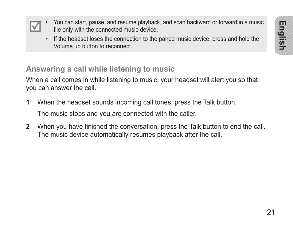 English | Samsung BHM3500 User Manual | Page 24 / 143