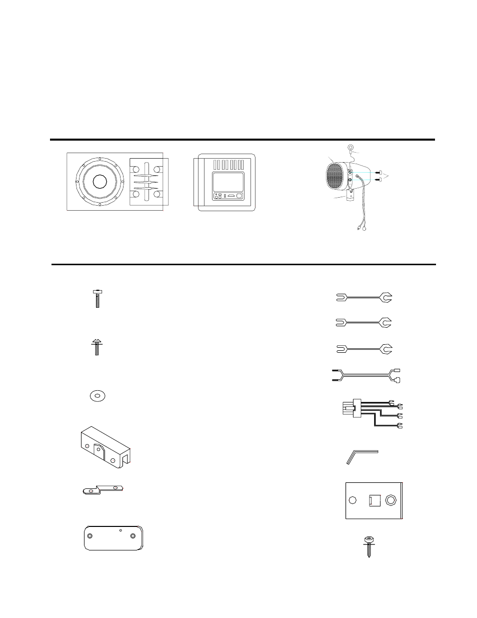 Packing list, 3installation parts, Major components | Audiovox SU-101 User Manual | Page 3 / 11