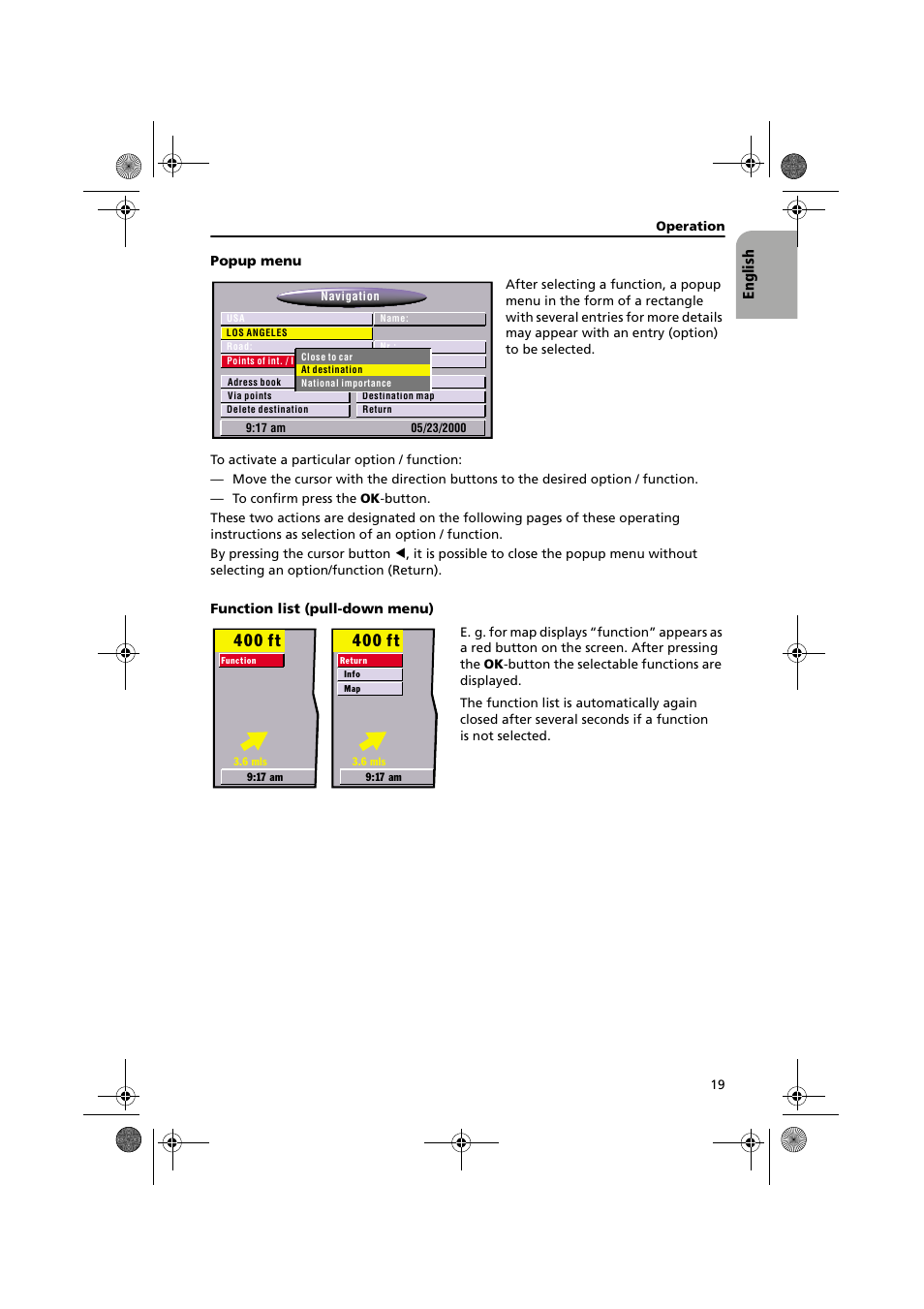 400 ft | Audiovox NPC5000 User Manual | Page 19 / 105
