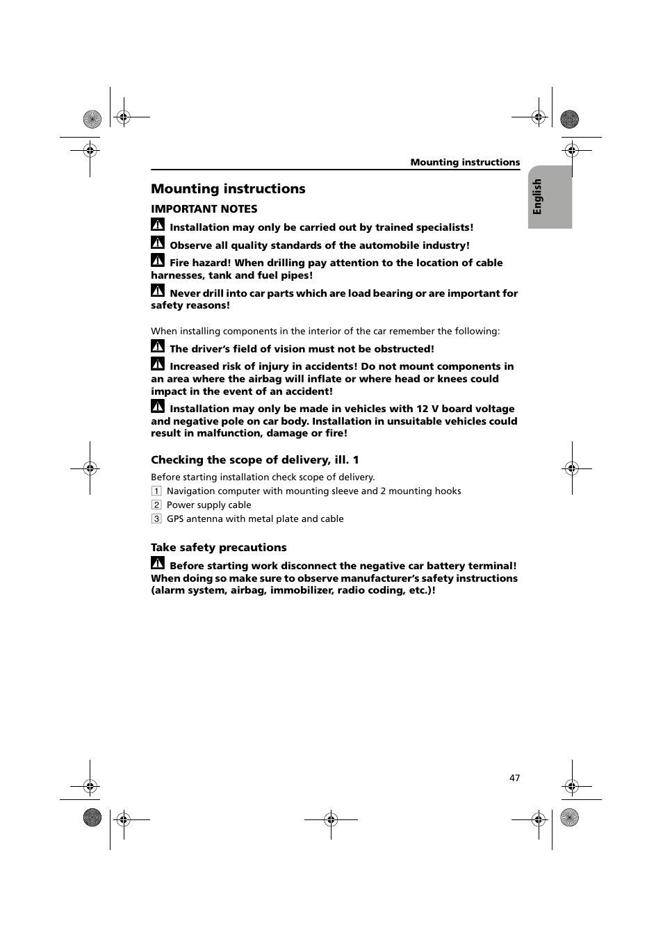 Audiovox NPC5000 User Manual | Page 47 / 105