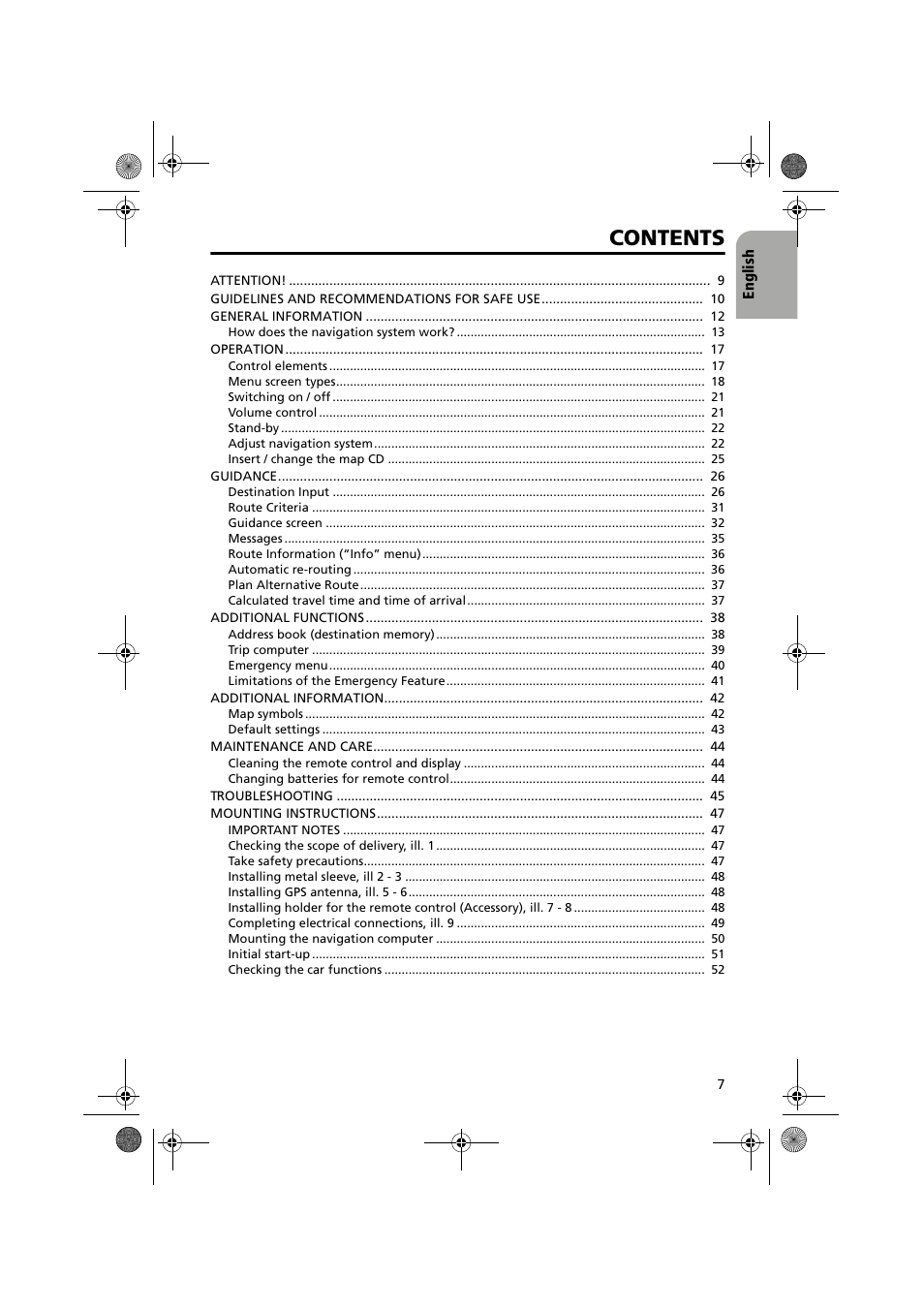 Audiovox NPC5000 User Manual | Page 7 / 105
