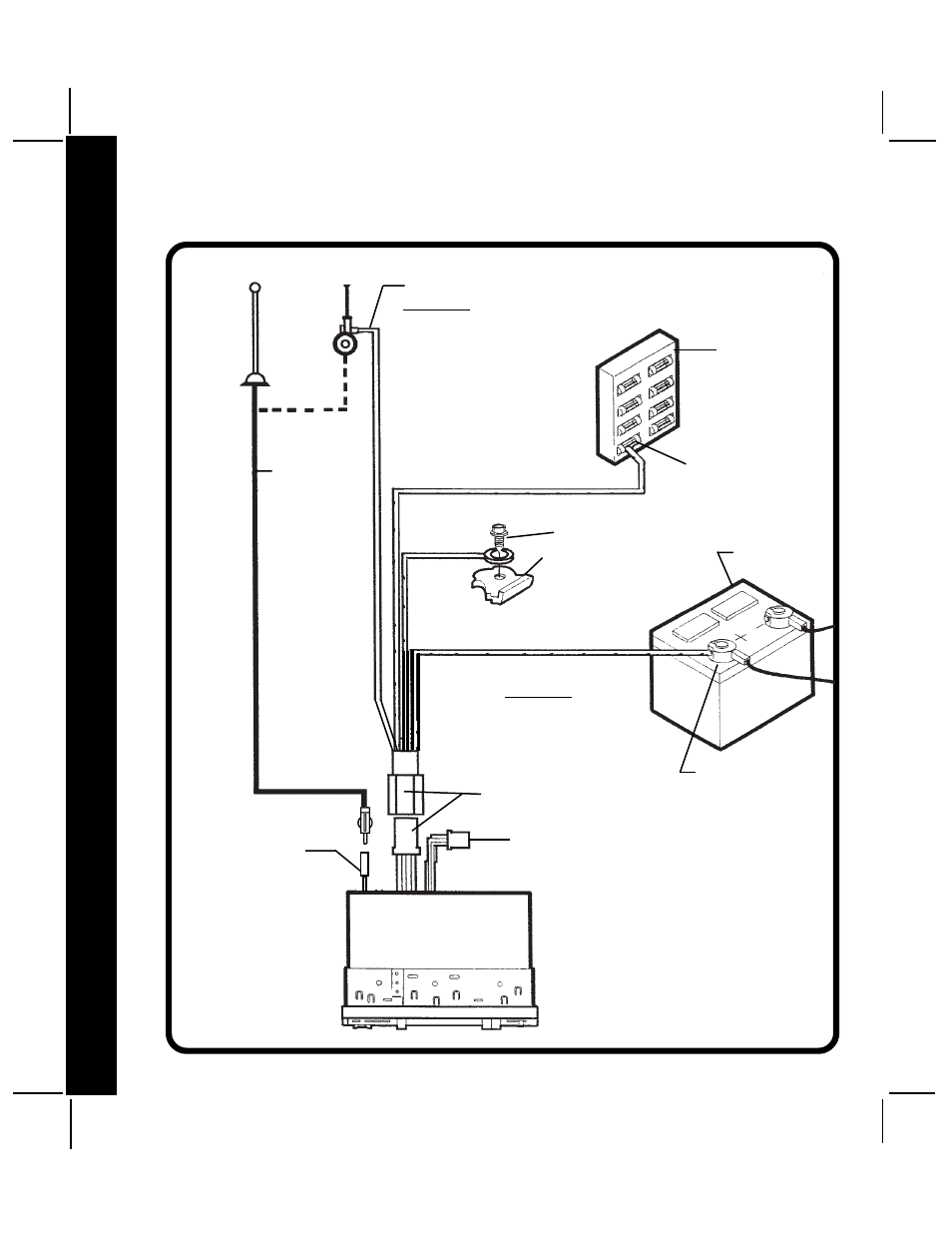 Radio wiring | Audiovox Rampage AV-455 User Manual | Page 4 / 12