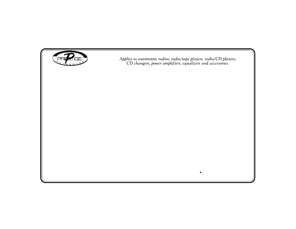 12 / 24 month limited warranty | Audiovox PAB-250R User Manual | Page 15 / 16