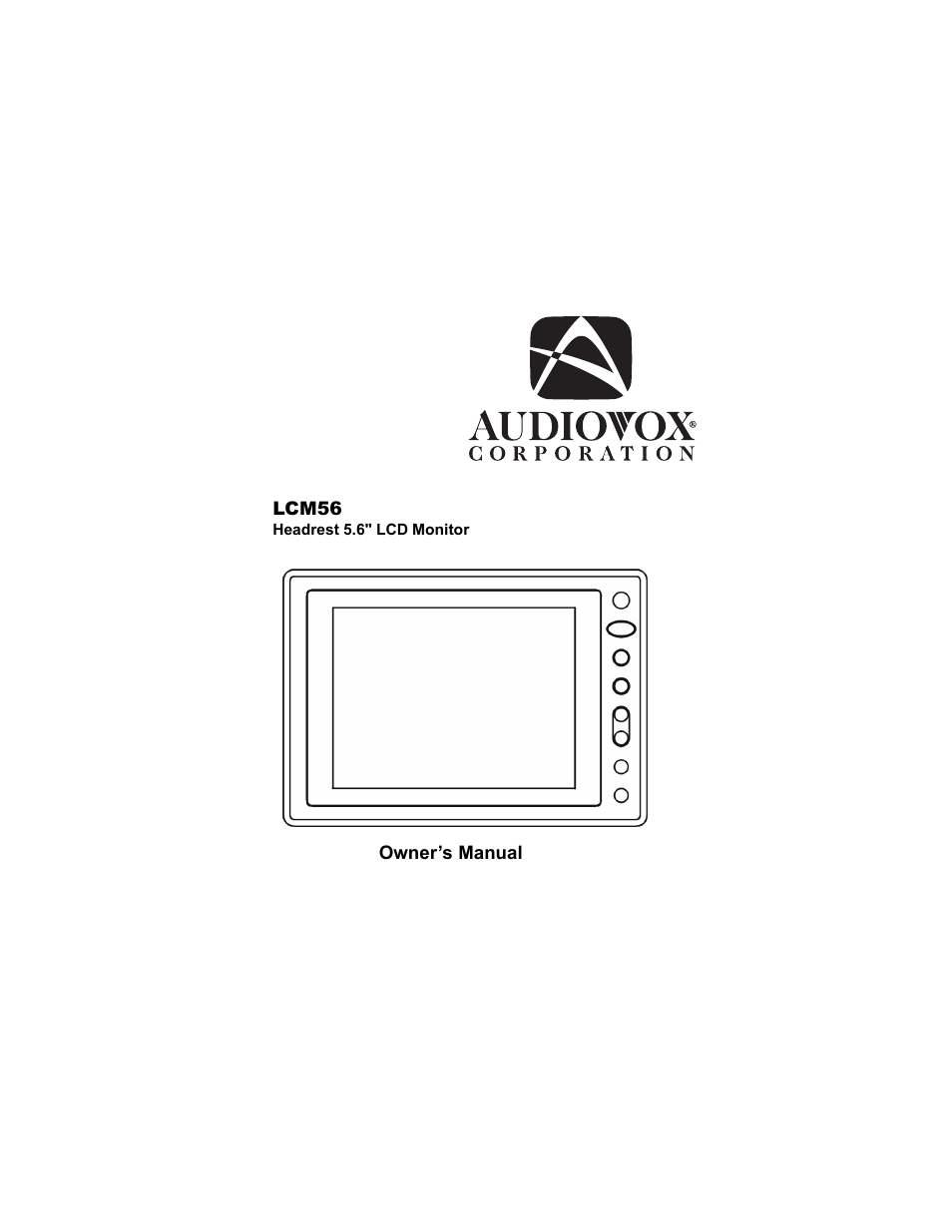 Audiovox LCM56 User Manual | 12 pages