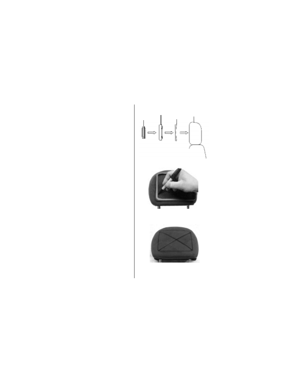 Headrest mounting | Audiovox LCM56 User Manual | Page 5 / 12