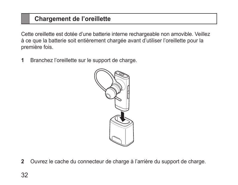 Chargement de l’oreillette | Samsung BHM3200 User Manual | Page 34 / 135