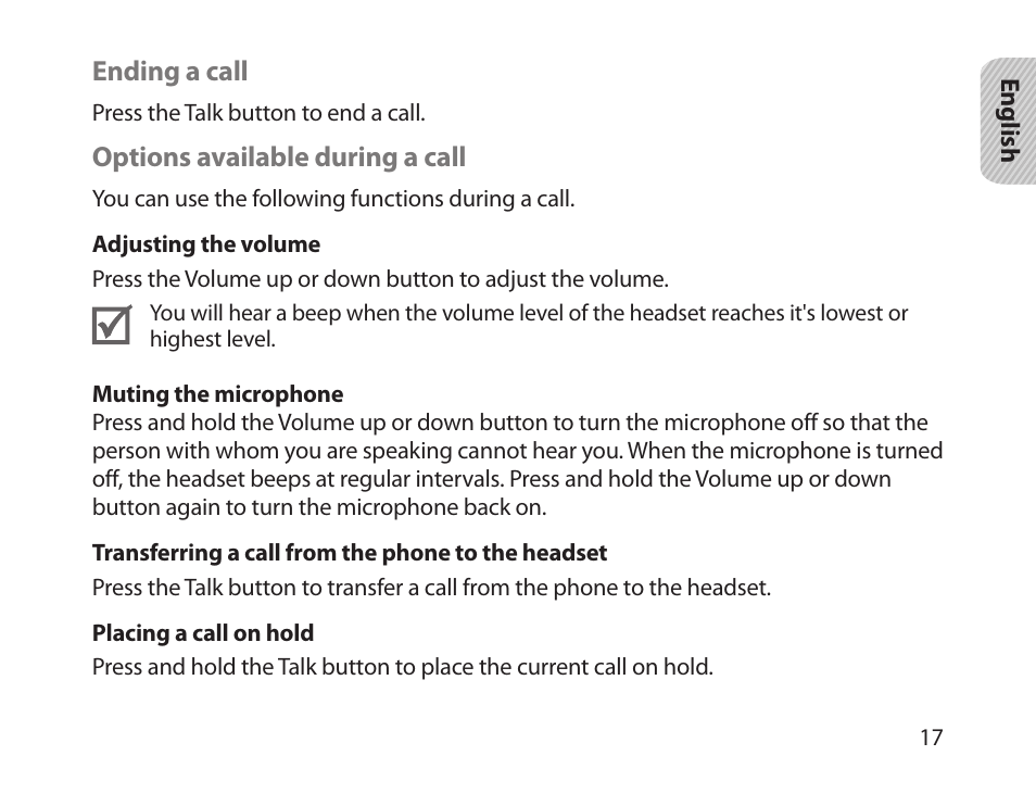 Samsung HM1800 User Manual | Page 20 / 135