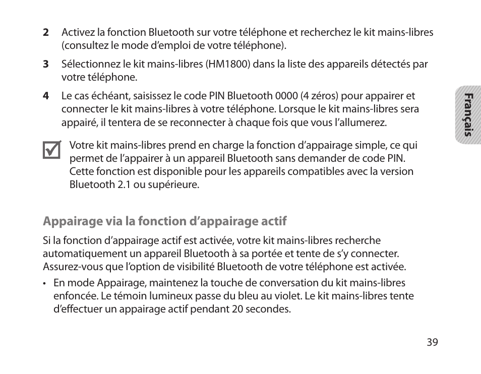 Samsung HM1800 User Manual | Page 42 / 135
