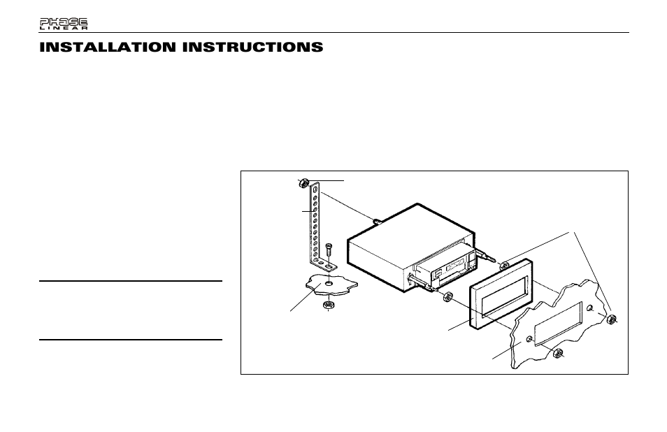Installation instructions | Audiovox PCR2500 User Manual | Page 4 / 24