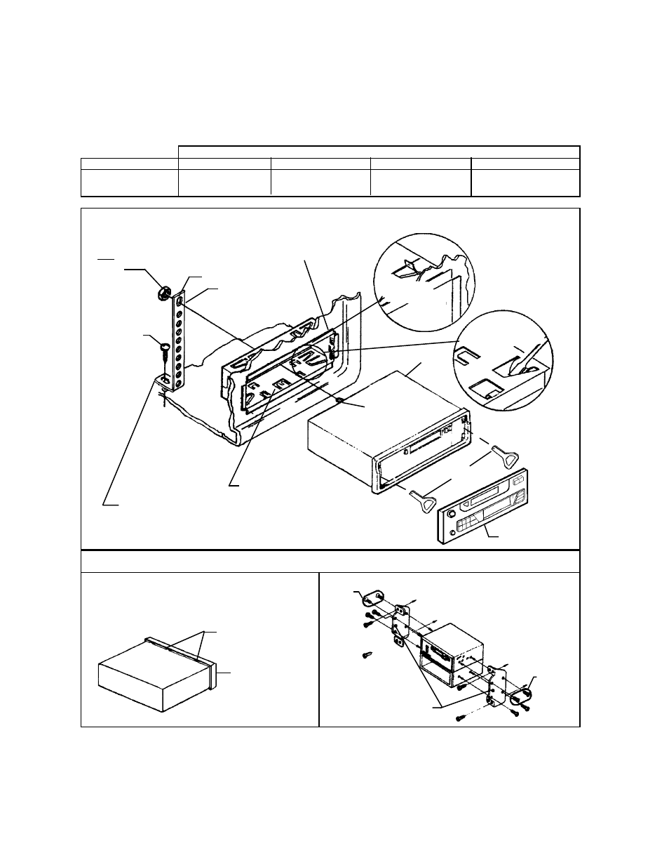 Universal installation using mounting sleeve, Iso installation | Audiovox P-963ESP User Manual | Page 3 / 8