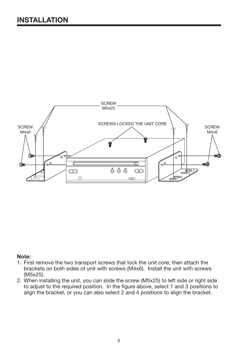 Installation | Audiovox MMDV2 User Manual | Page 6 / 22