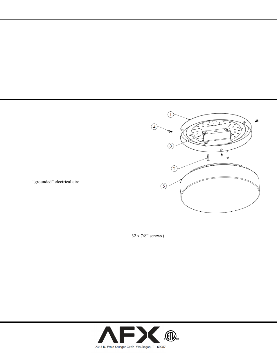 AFX CMF192400L30D1 User Manual | 1 page