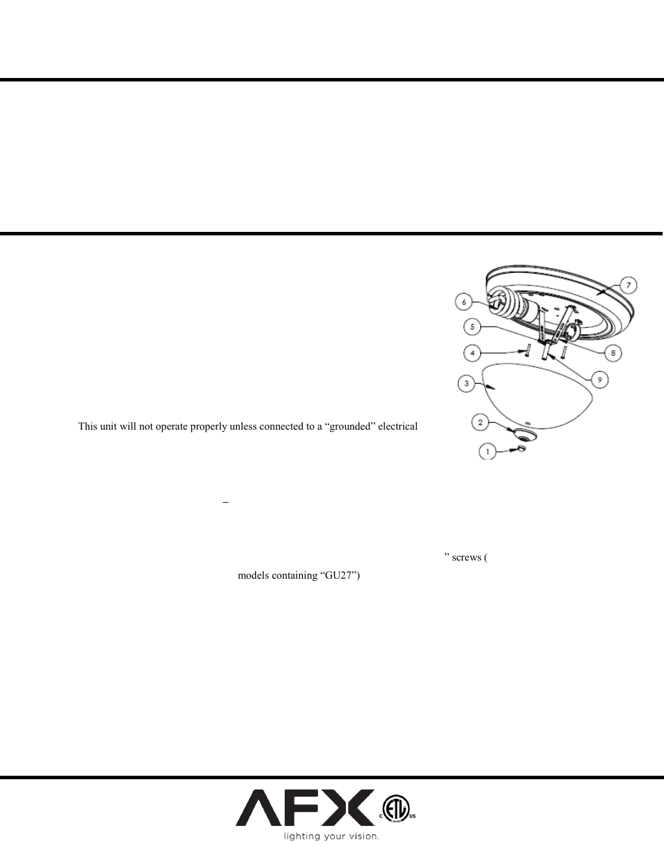 AFX CYF152400L30D1SN User Manual | 1 page