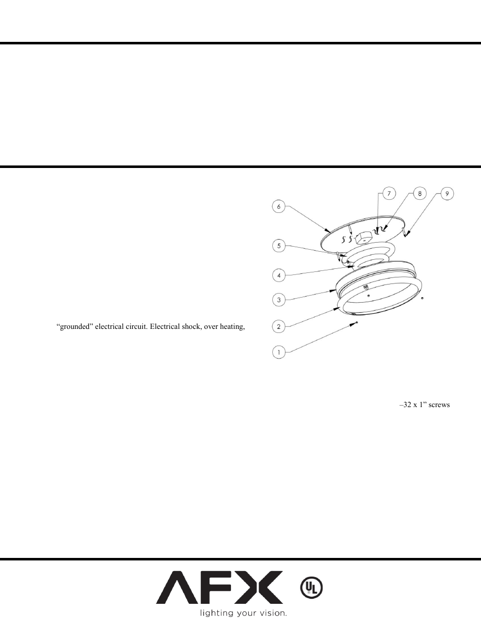 AFX CCF1912232C930ENSN User Manual | 1 page