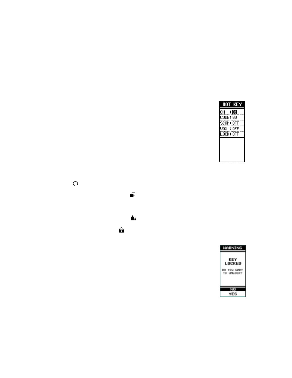 Accessing the hot key radio operating modes | Audiovox GMRGPS User Manual | Page 43 / 52