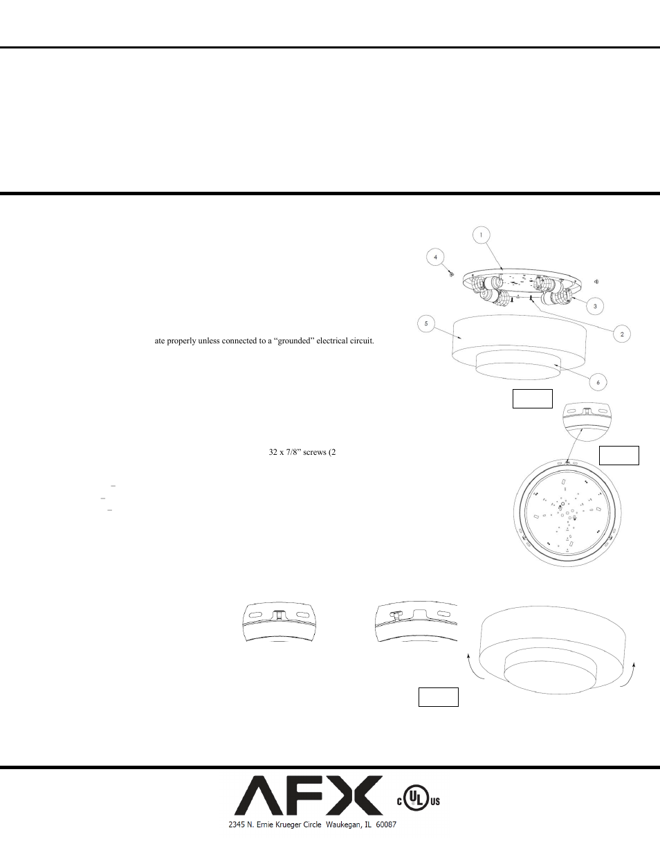 AFX RHF12213QEN-LW User Manual | 1 page